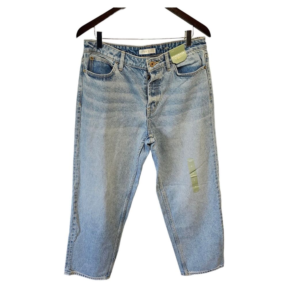 RYEGRASS‎ STRAIGHT LEG BUTTON FLY BLUE JEANS Size 8